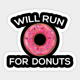 Run for Donuts Sticker